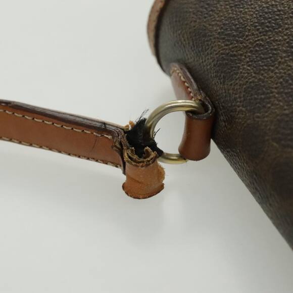 CELINE Macadam Canvas Hand Bag Coated Canvas Brown - Picture 9 of 13